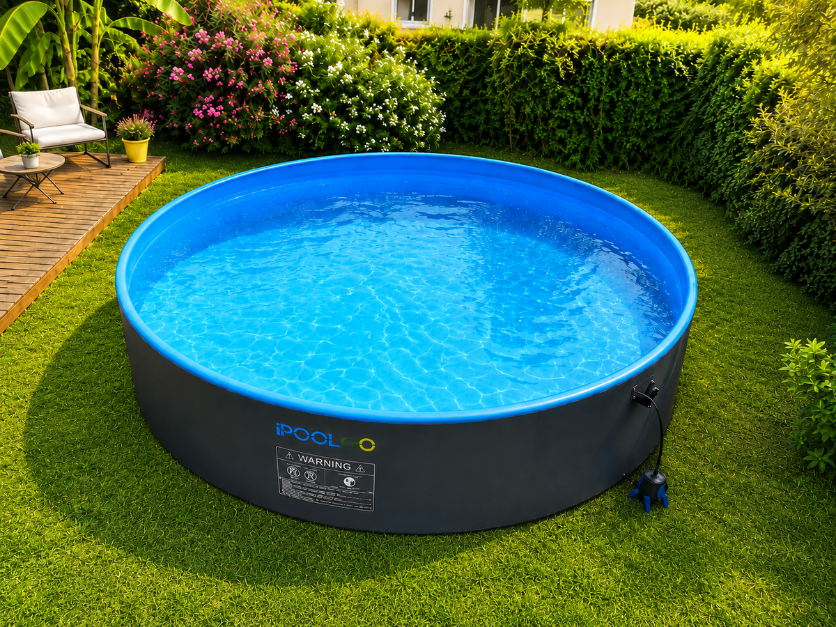 Piscine ronde rigide iPoolgo Ø 5 m, hauteur 150 cm
